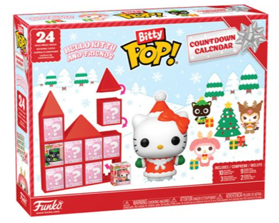 Hello Kitty and Friends Holiday Funko Bitty Pop! Mini-Figure 24-Day Countdown Calendar