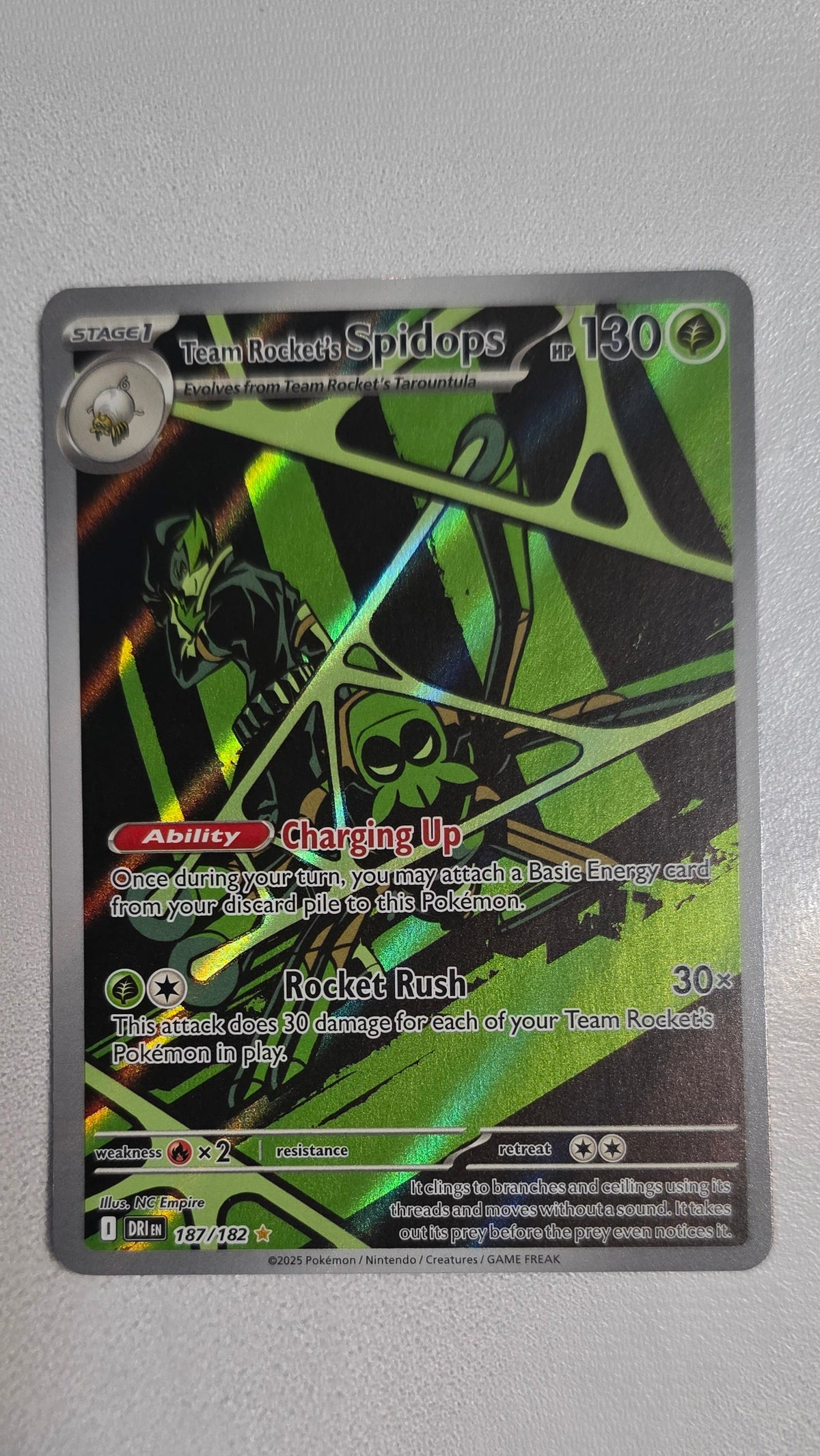 Team Rocket's Spidops 187/182 Destined Rivals